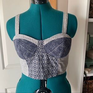 American Eagle Patterned Crop Top